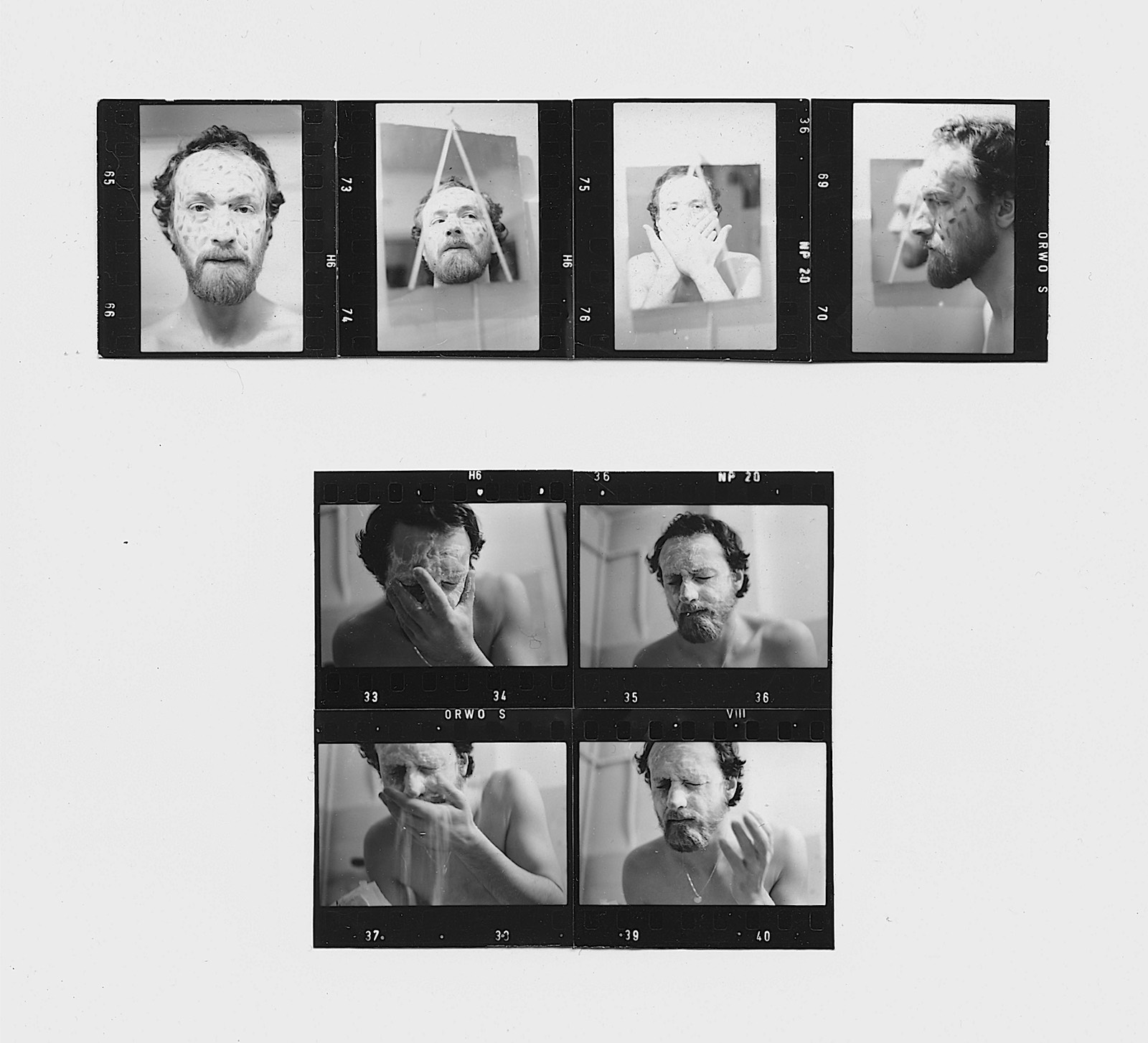 Masks series #3 (8 �l�ments), 1976