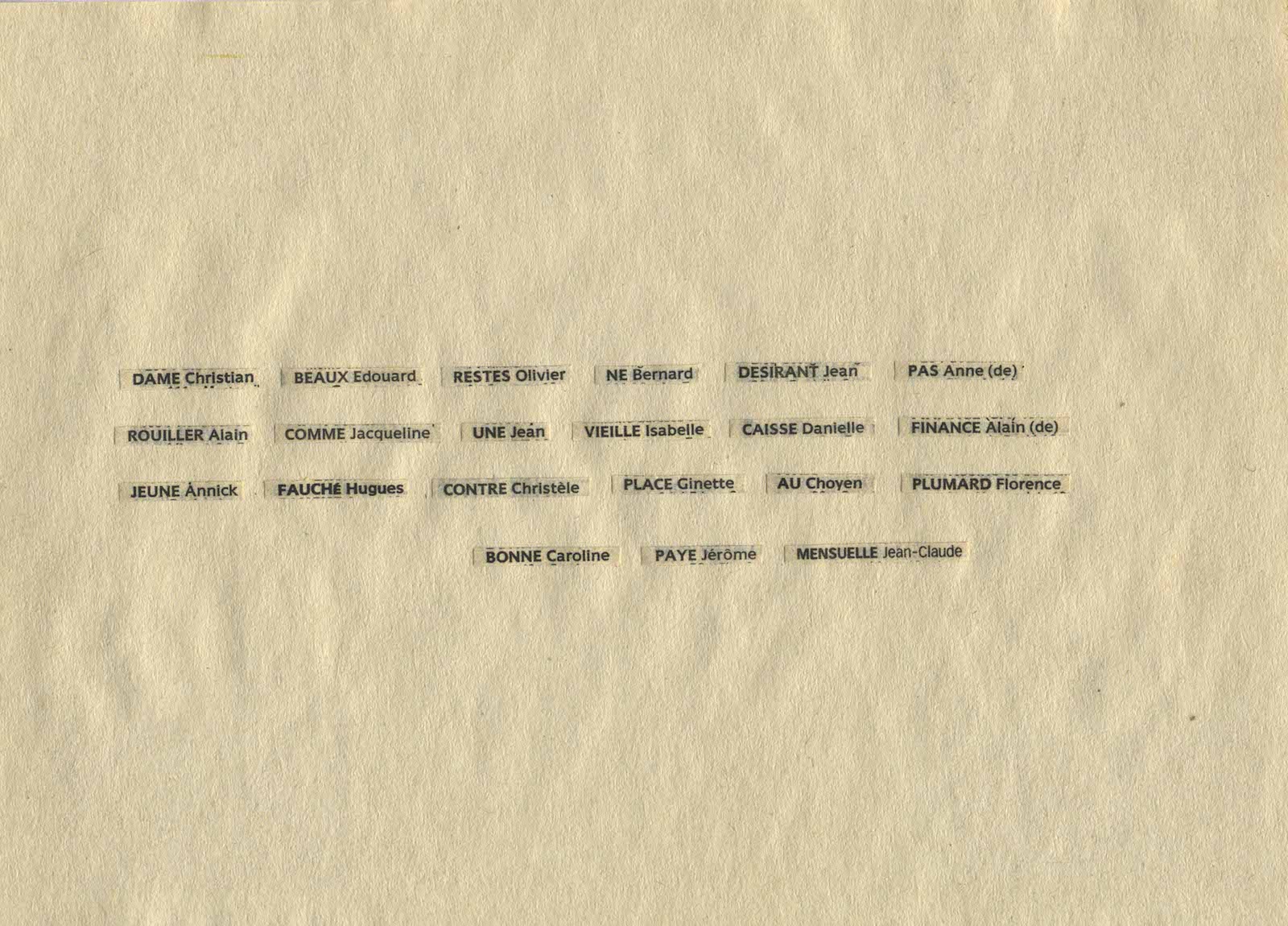 Dame Beaux Restes Ne D�sirant Pas, 1997