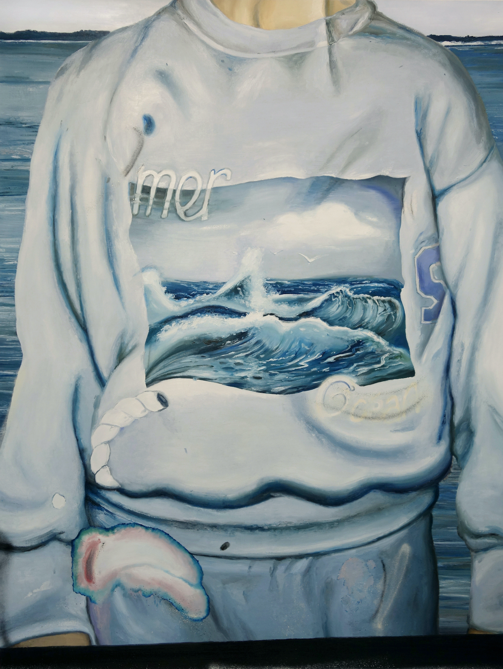 Sweat-shirt (Mer, oc�an), 2019