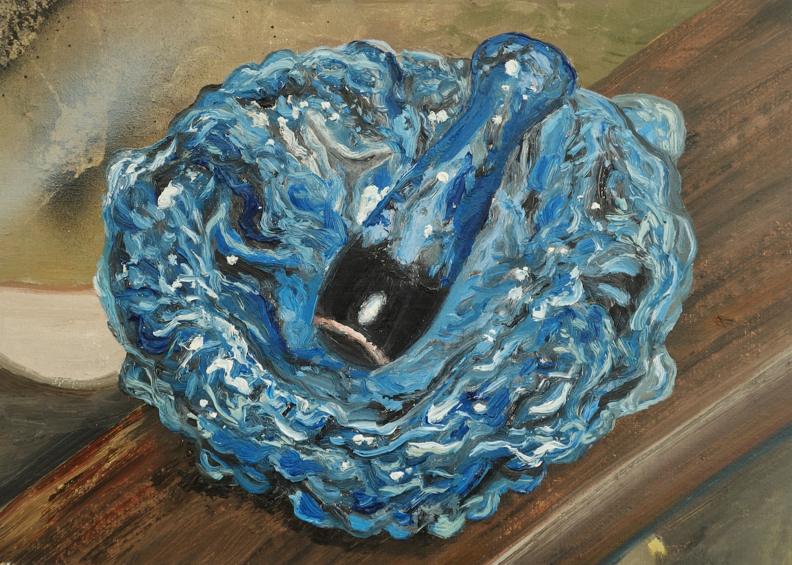 Pot en fa�ence bleu, 2023